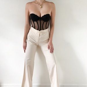 Jil Sander Luxury Cream Trousers Sororite Vintage